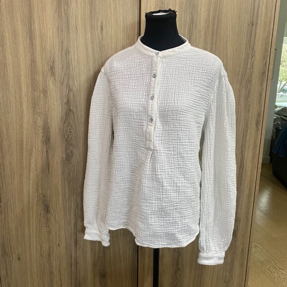 Rag & Bone Henley Waffle-Knit Crewneck - Picture 5 of 11